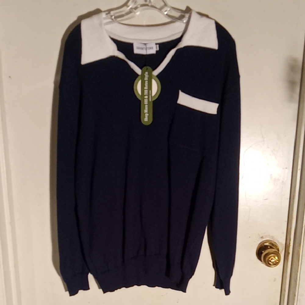 Men's Sweater From Pit To Pit 21 1/2in" Torso 24 In" Arm In Seam 17 In"